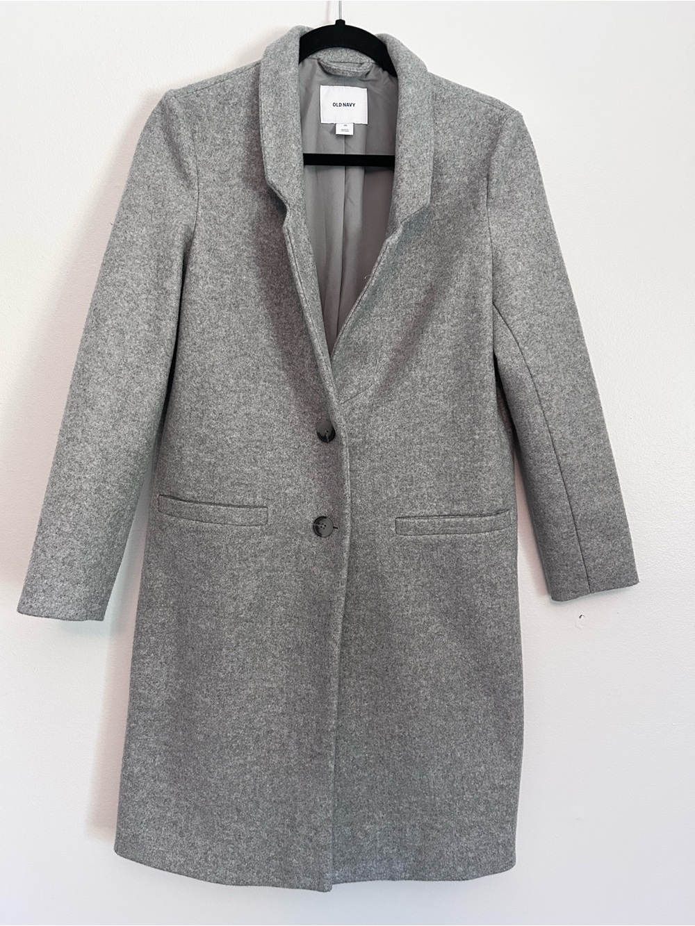Old Navy Women's Gray Long Coat Size XS